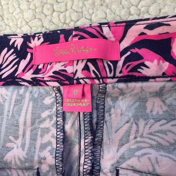 Lilly Pulitzer Kelly Skinny Ankle Pant Palm Swing Of Things 0 - Picture 3 of 10